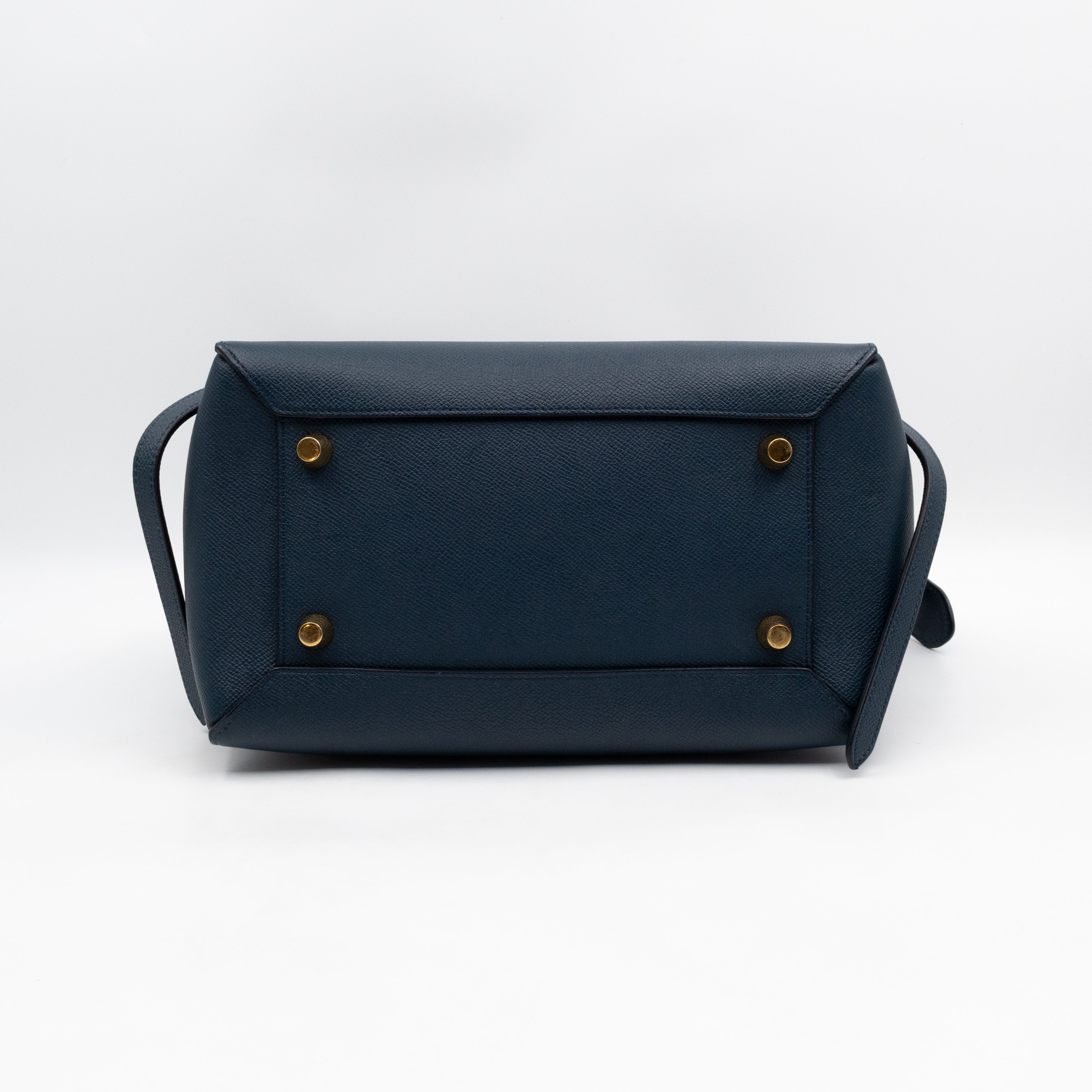 Mini Belt Bag Blue Leather