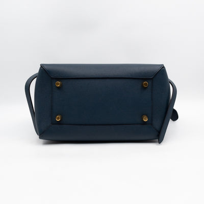 Mini Belt Bag Blue Leather