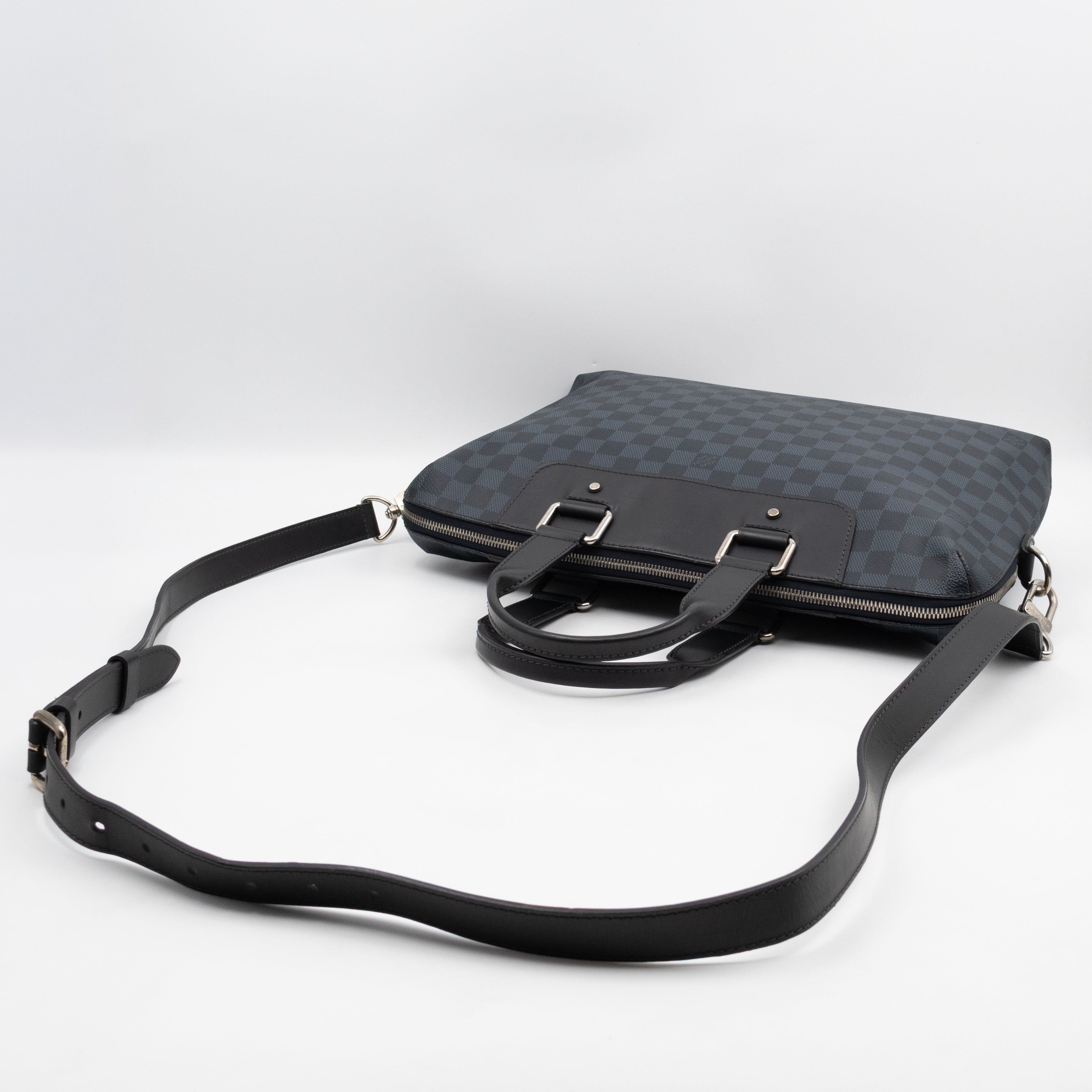 Porte Documents Jour Damier Cobalt