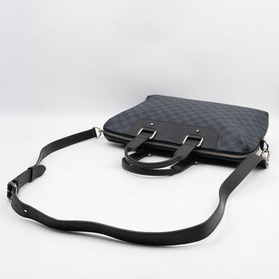 Porte Documents Jour Damier Cobalt