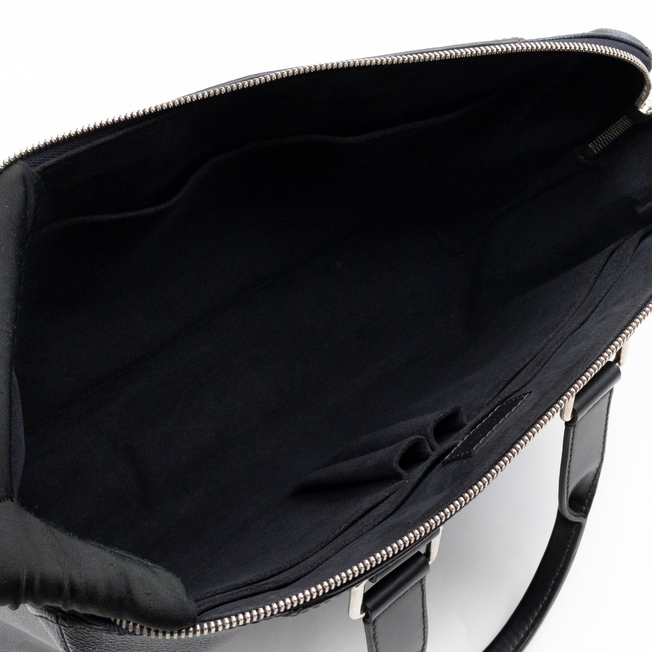 Porte Documents Jour Damier Cobalt