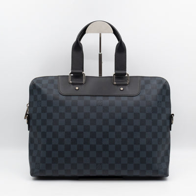 Porte Documents Jour Damier Cobalt