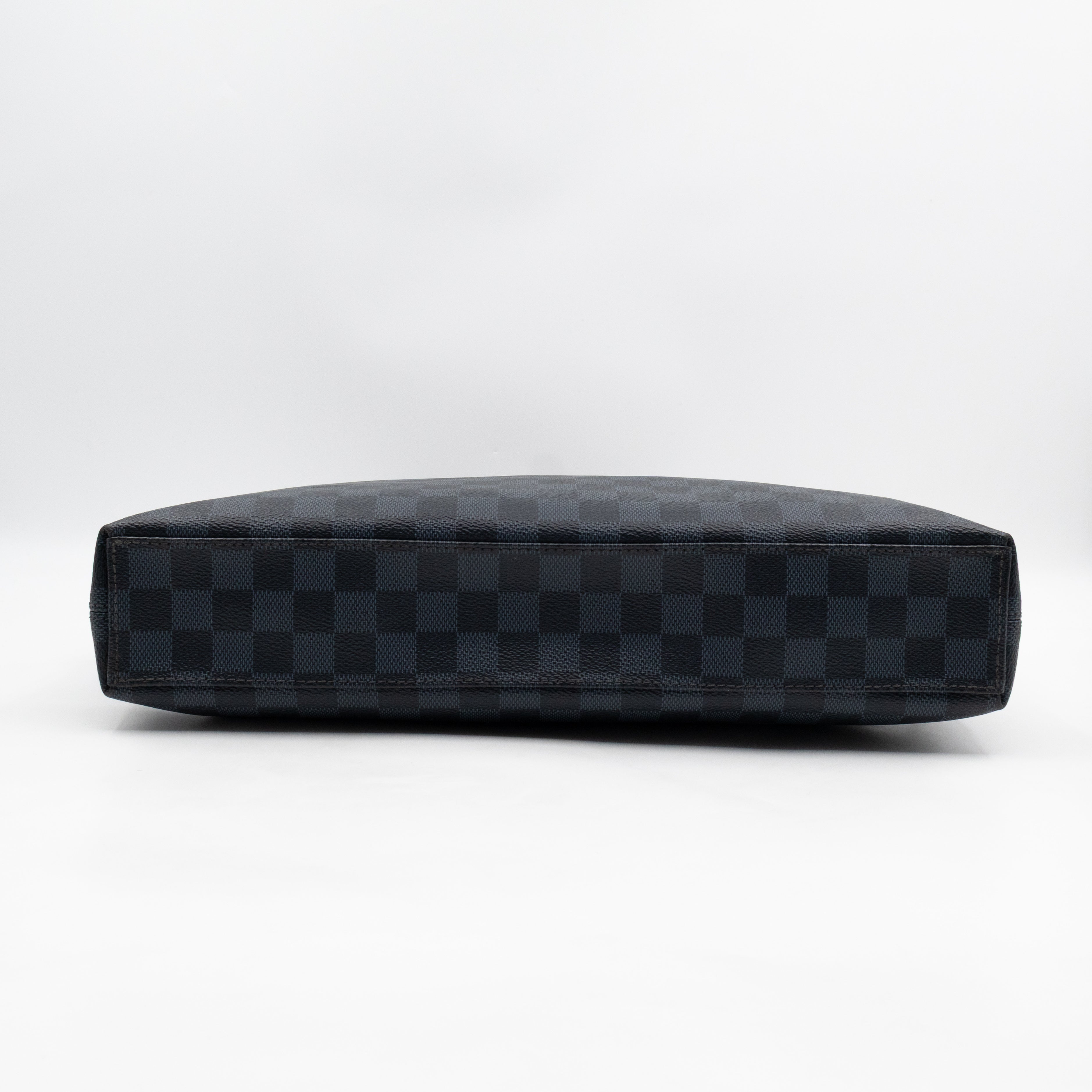 Porte Documents Jour Damier Cobalt