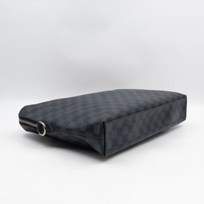Porte Documents Jour Damier Cobalt