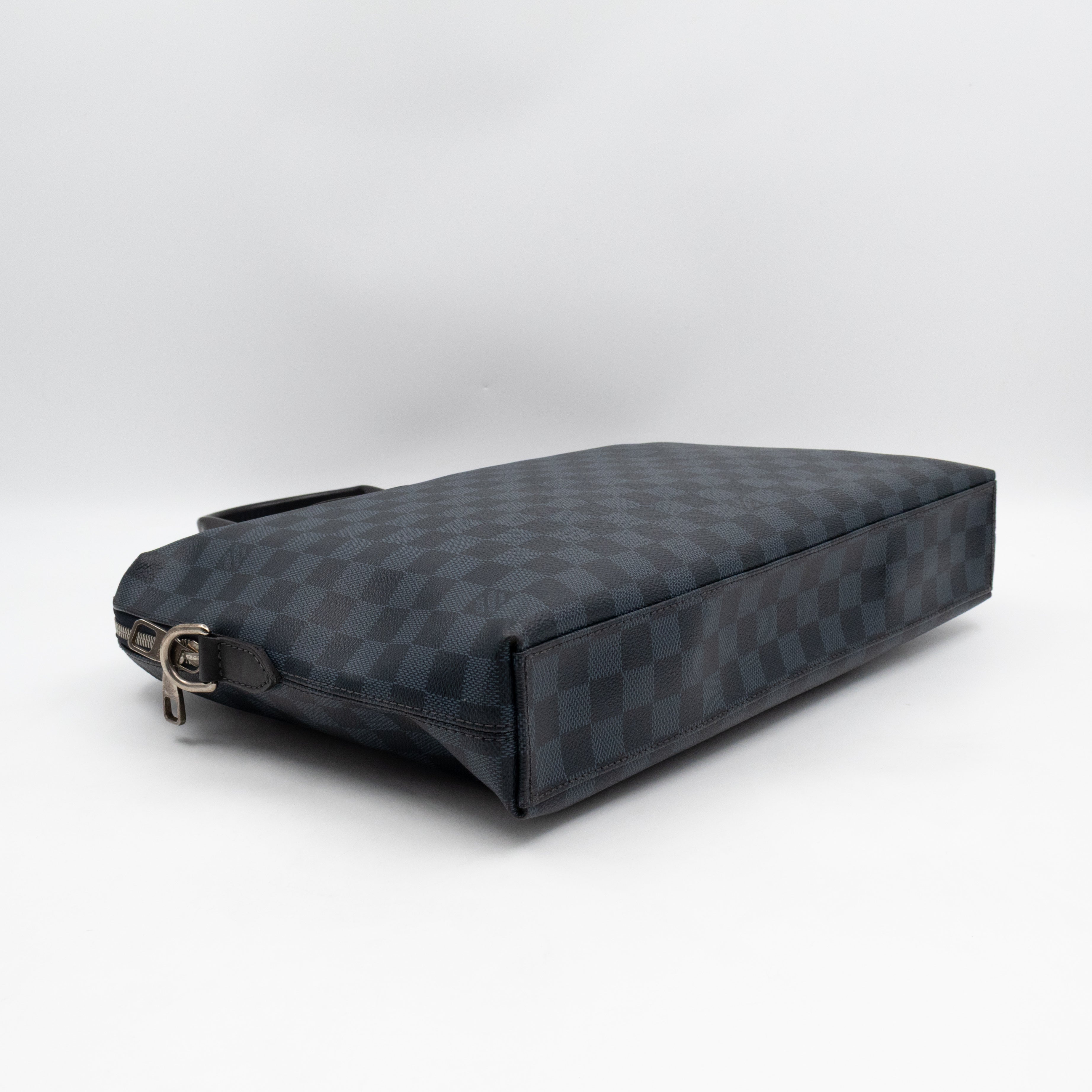Porte Documents Jour Damier Cobalt