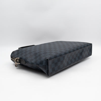 Porte Documents Jour Damier Cobalt