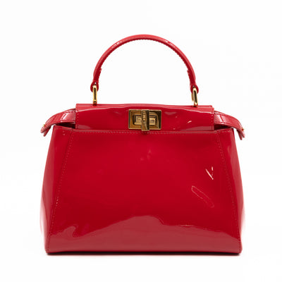 Peekaboo Mini Red Patent Leather