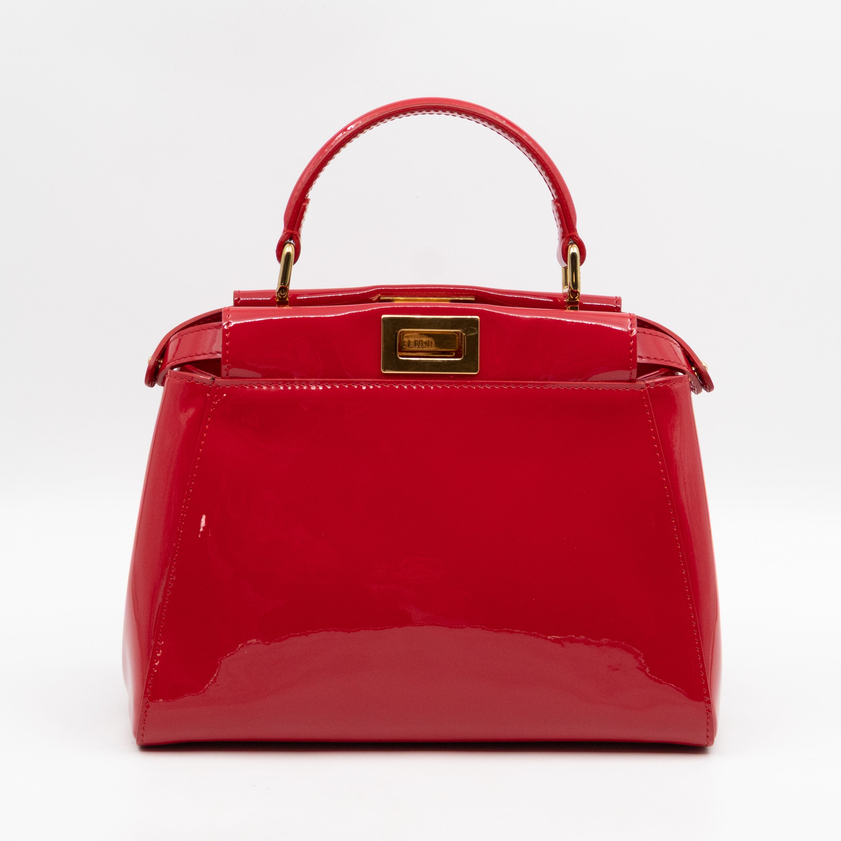 Peekaboo Mini Red Patent Leather