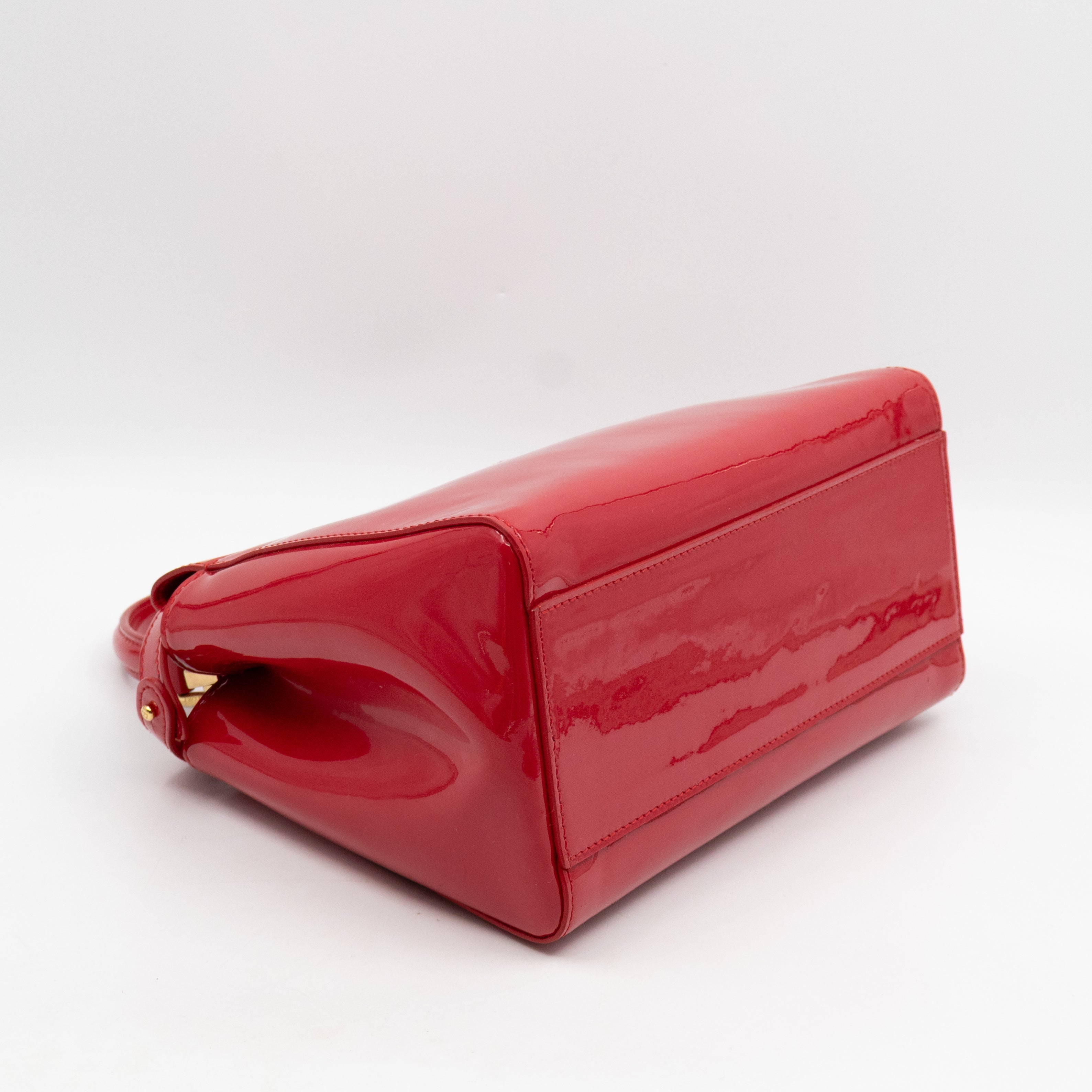 Peekaboo Mini Red Patent Leather