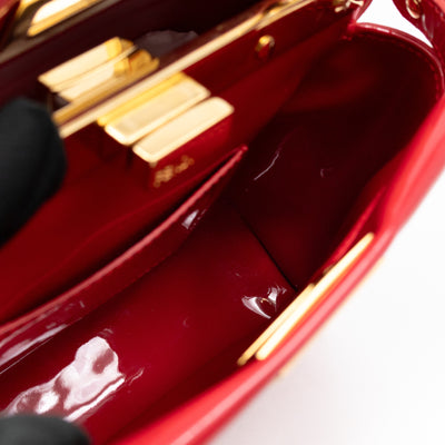 Peekaboo Mini Red Patent Leather