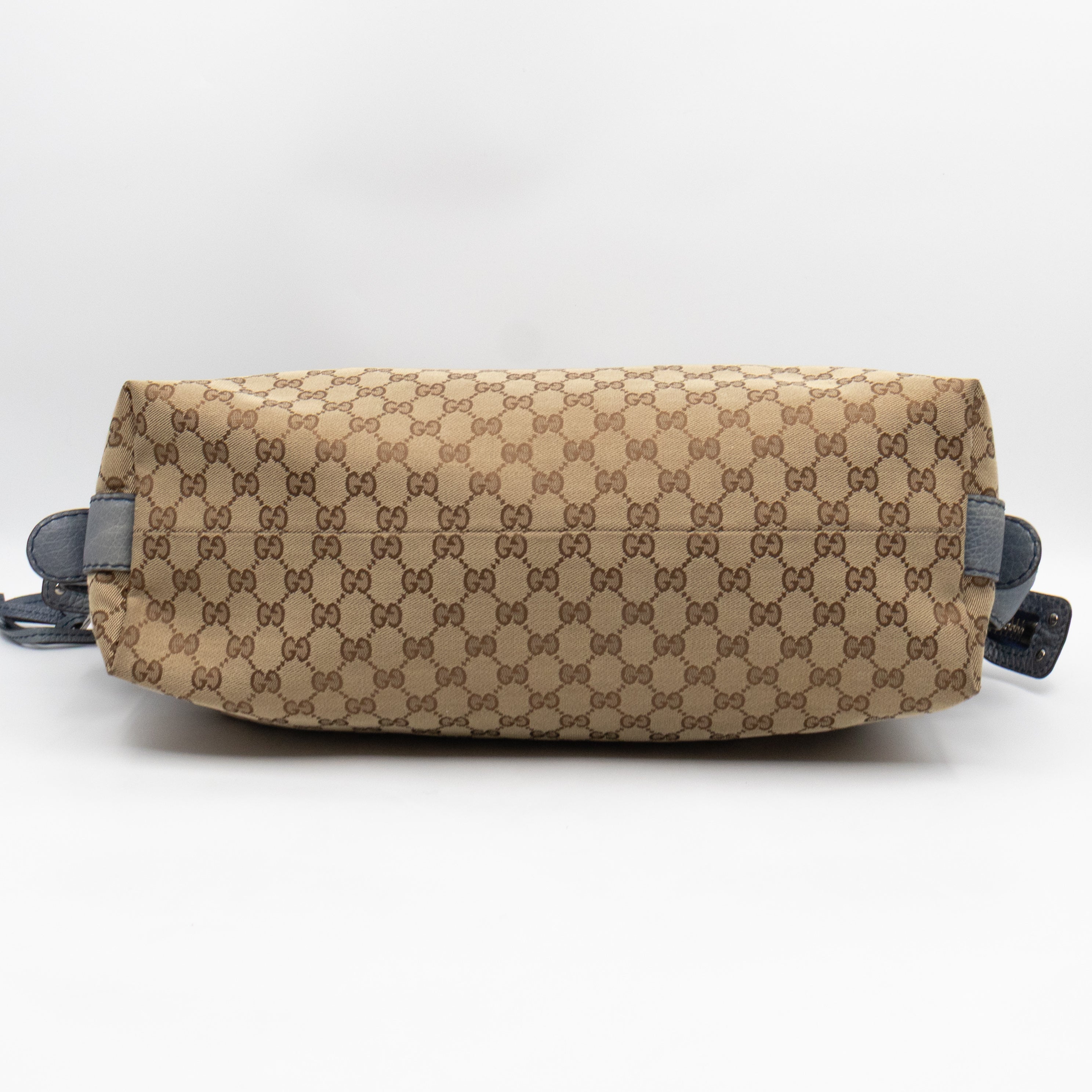 Bamboo Bar Medium Tote GG Supreme Blue Leather