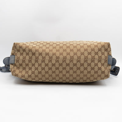 Bamboo Bar Medium Tote GG Supreme Blue Leather