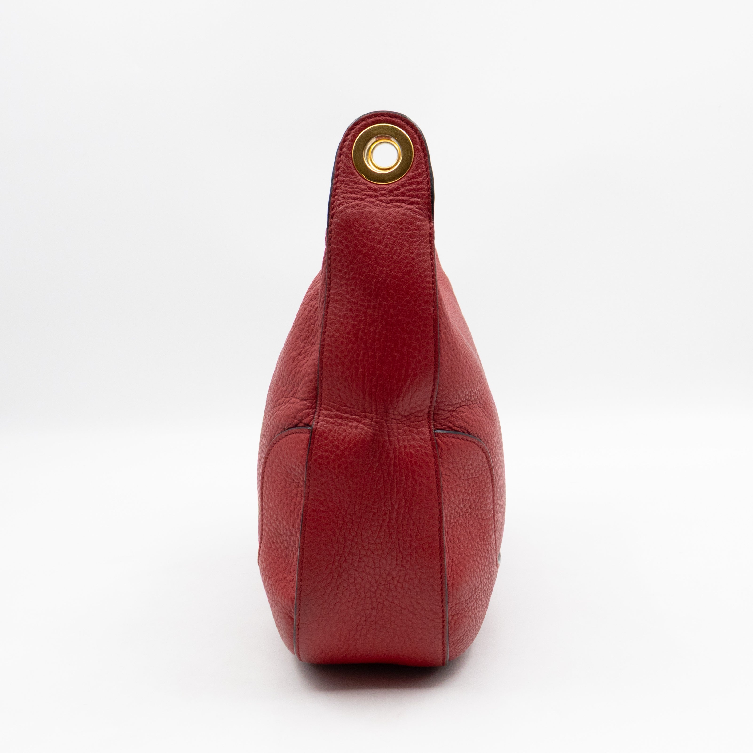 Crossbody Bag Red Vitello Daino Leather