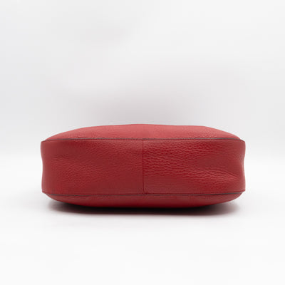 Crossbody Bag Red Vitello Daino Leather