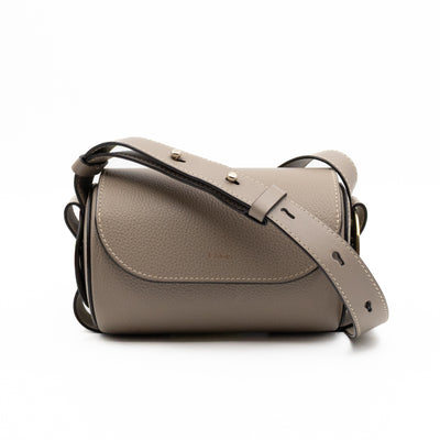 Darryl Mini Crossbody Bag Grey Leather