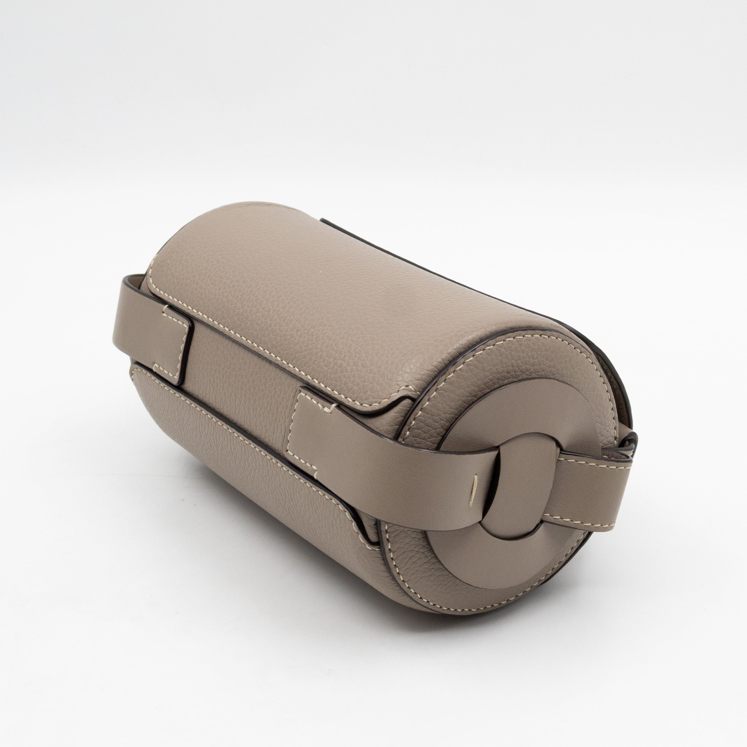 Darryl Mini Crossbody Bag Grey Leather