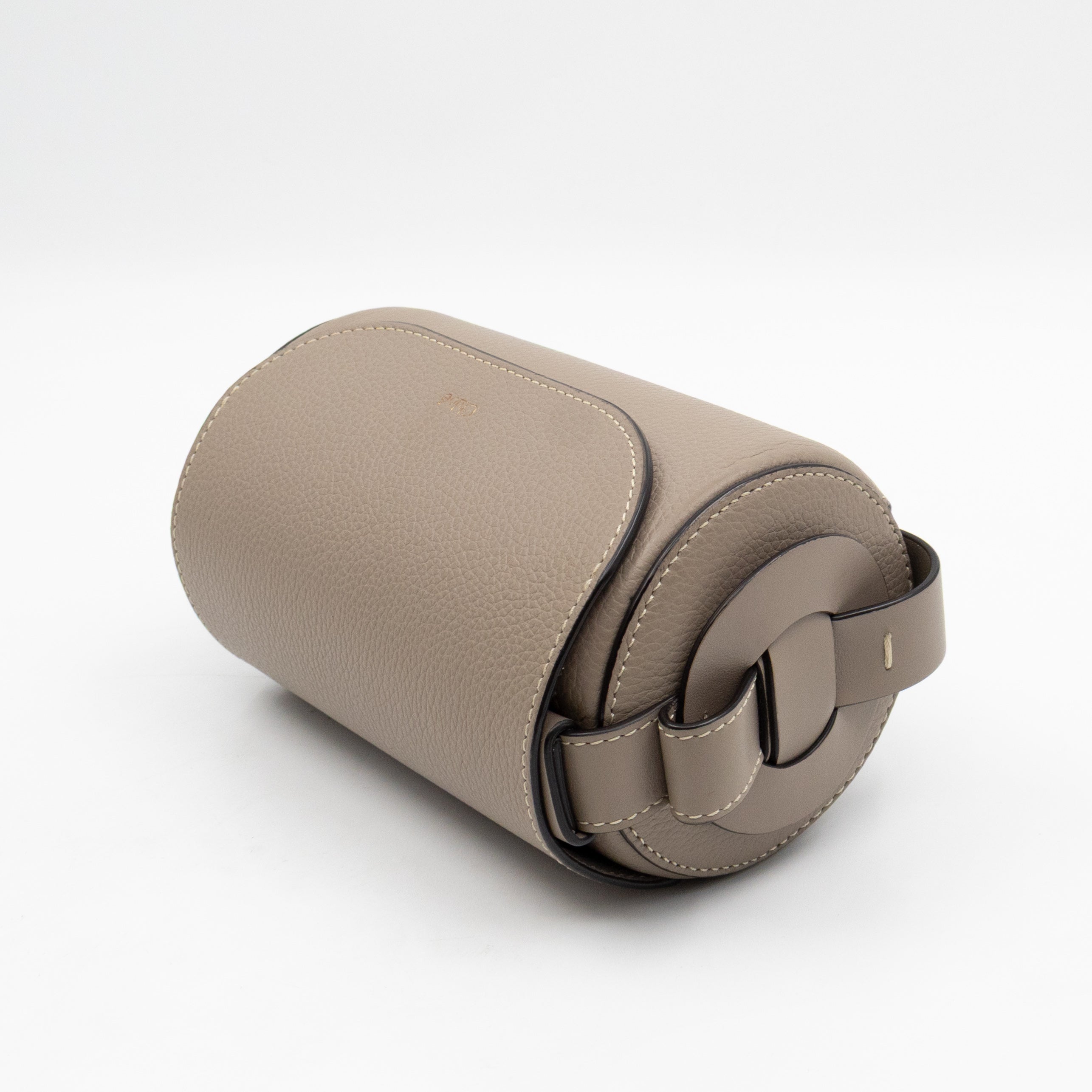 Darryl Mini Crossbody Bag Grey Leather