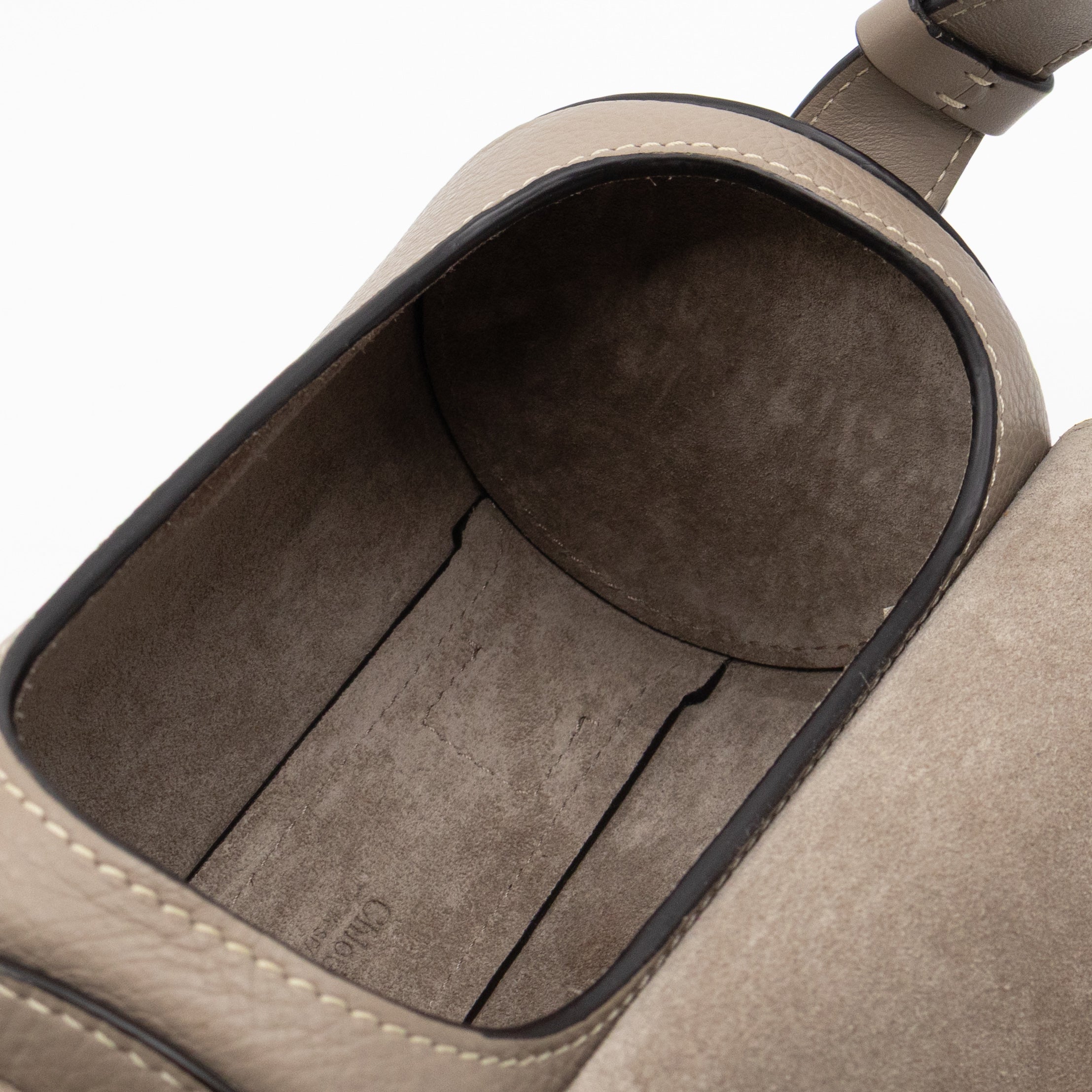 Darryl Mini Crossbody Bag Grey Leather