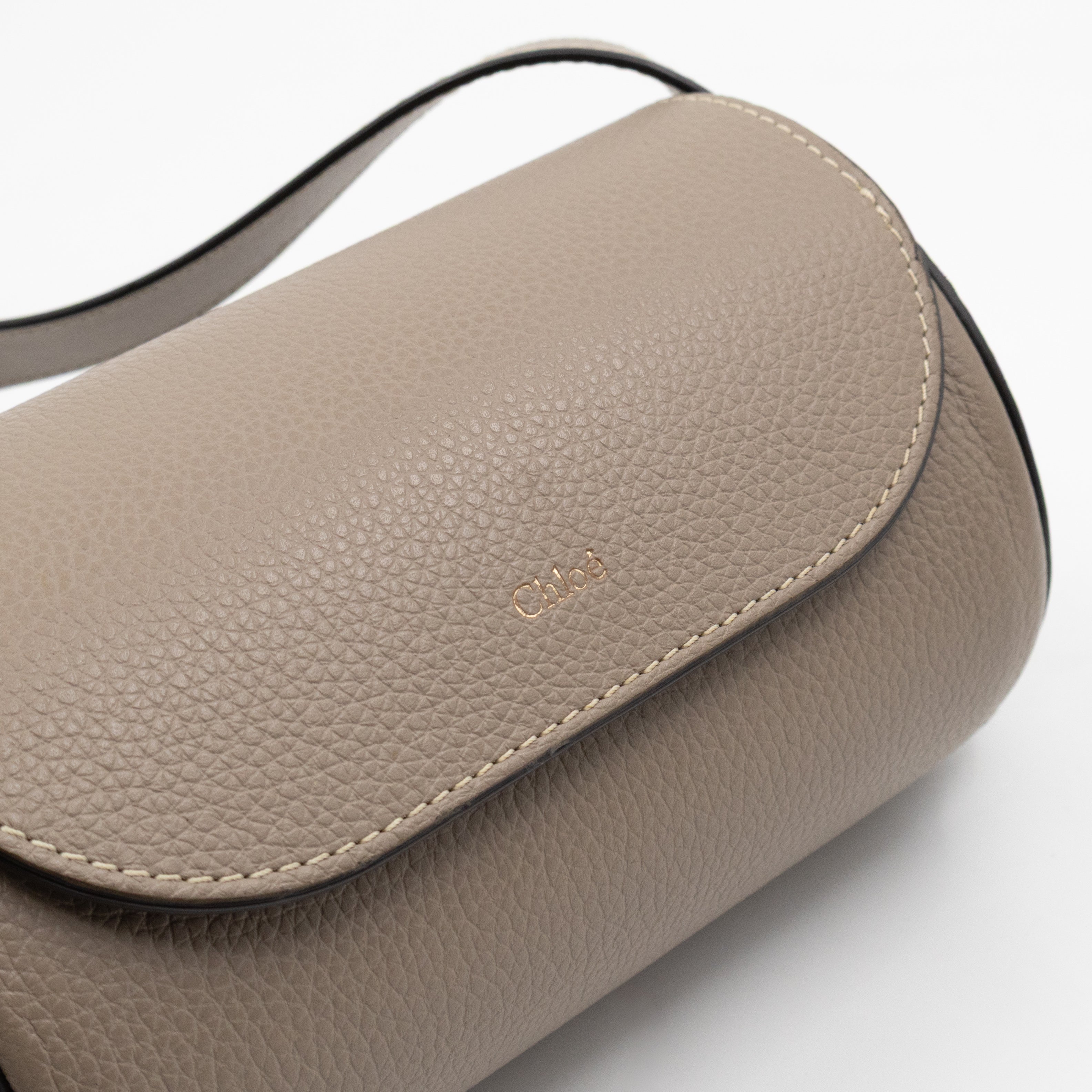 Darryl Mini Crossbody Bag Grey Leather