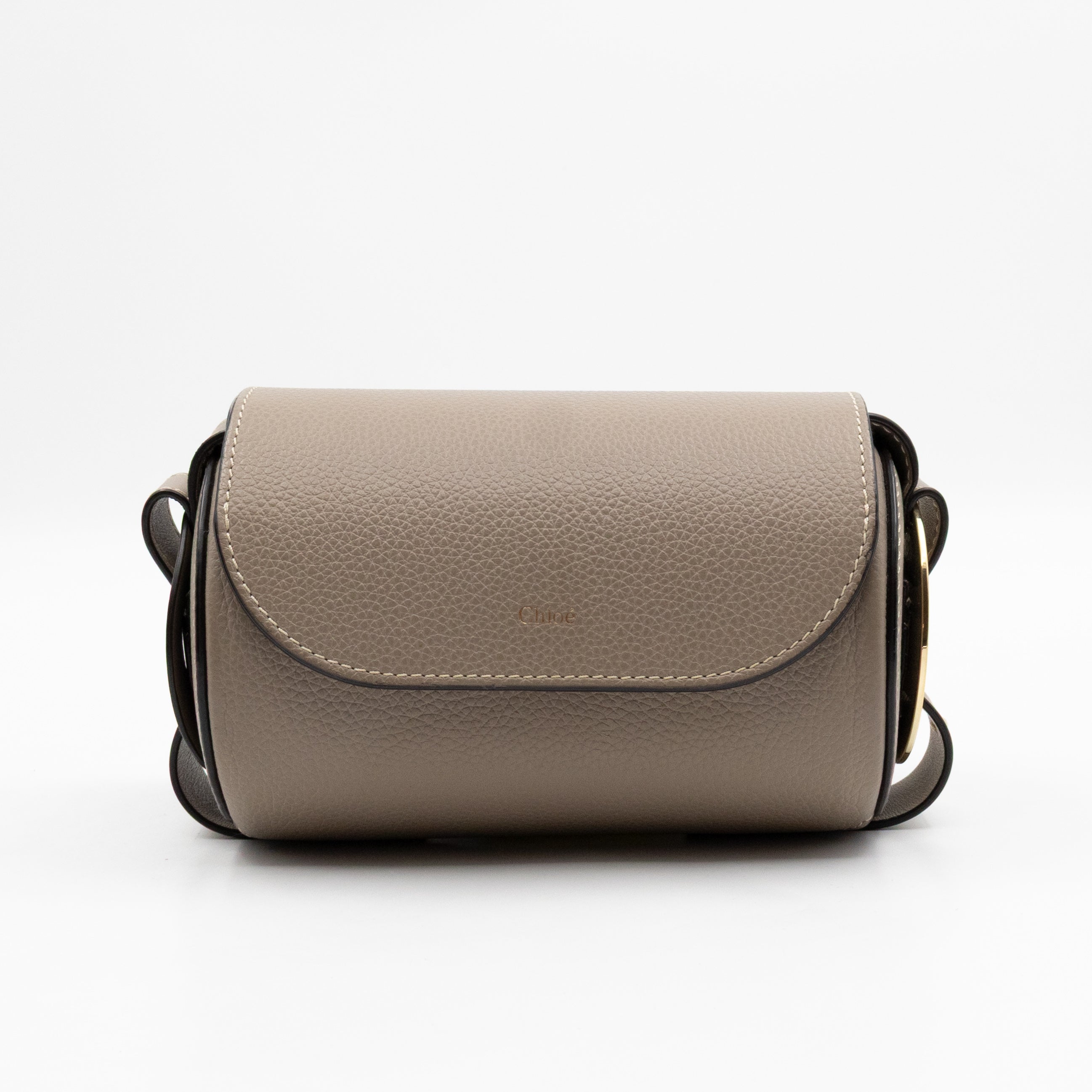 Darryl Mini Crossbody Bag Grey Leather