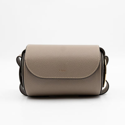 Darryl Mini Crossbody Bag Grey Leather