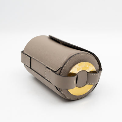 Darryl Mini Crossbody Bag Grey Leather