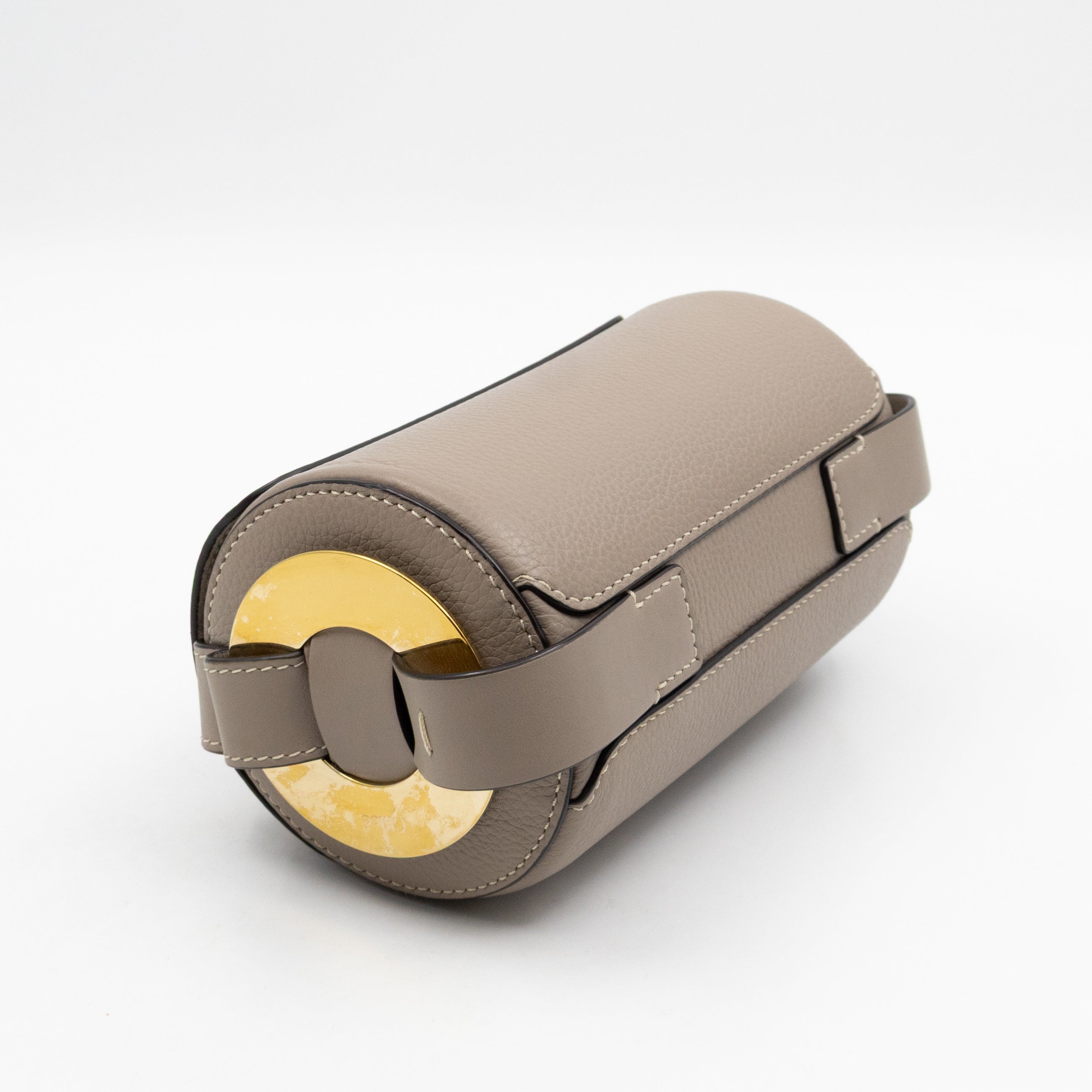 Darryl Mini Crossbody Bag Grey Leather