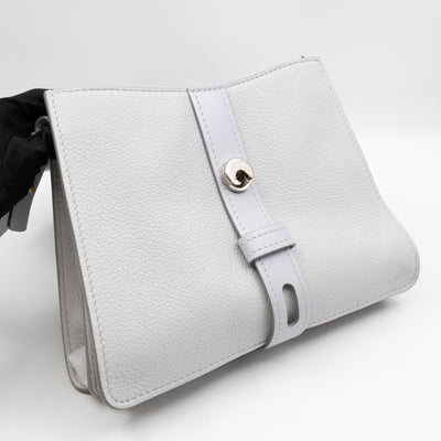 Aby Day Medium Top Handle Shoulder Bag Light Grey Leather