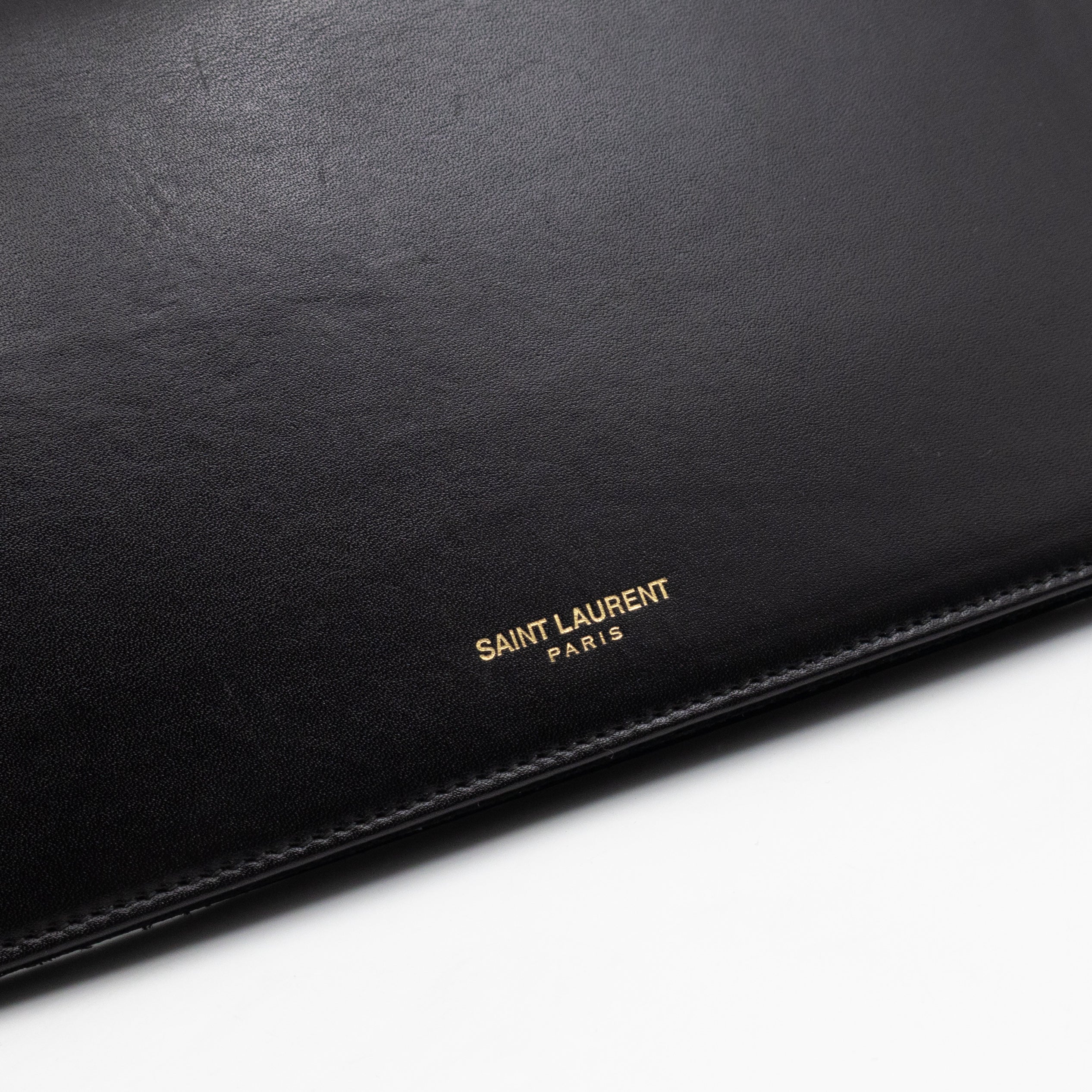 Marquage Bifold Clutch Black Leather