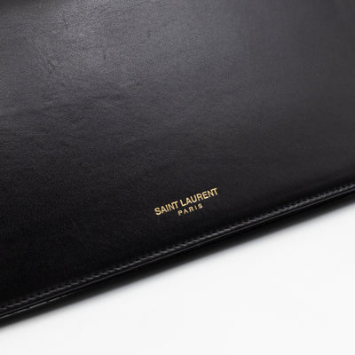 Marquage Bifold Clutch Black Leather