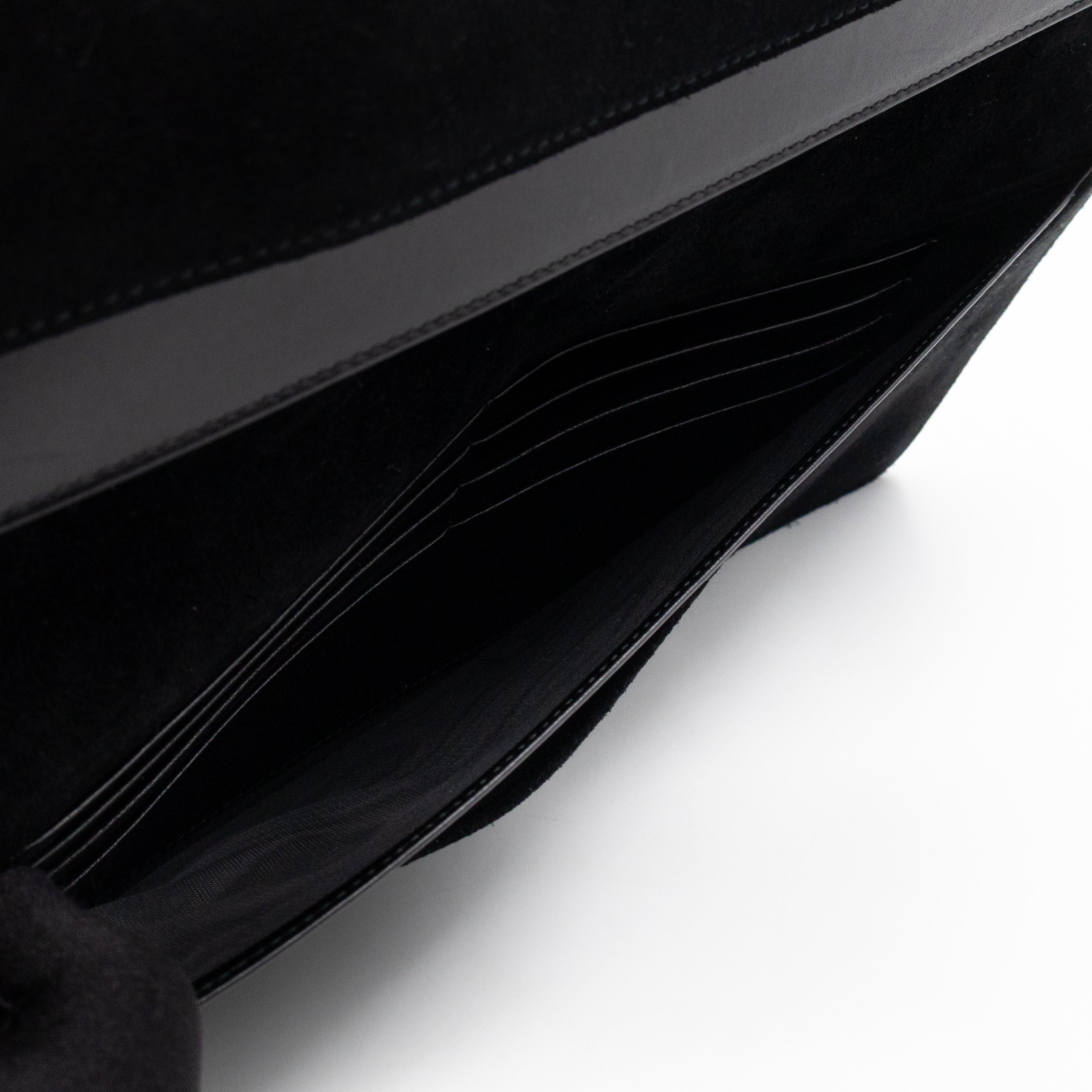 Marquage Bifold Clutch Black Leather