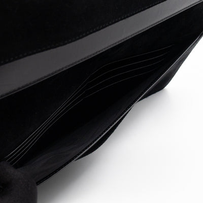 Marquage Bifold Clutch Black Leather