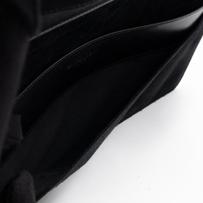 Marquage Bifold Clutch Black Leather