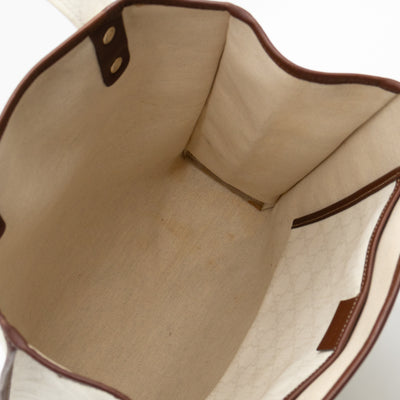Web Loop Tote Medium White GG Supreme Canvas