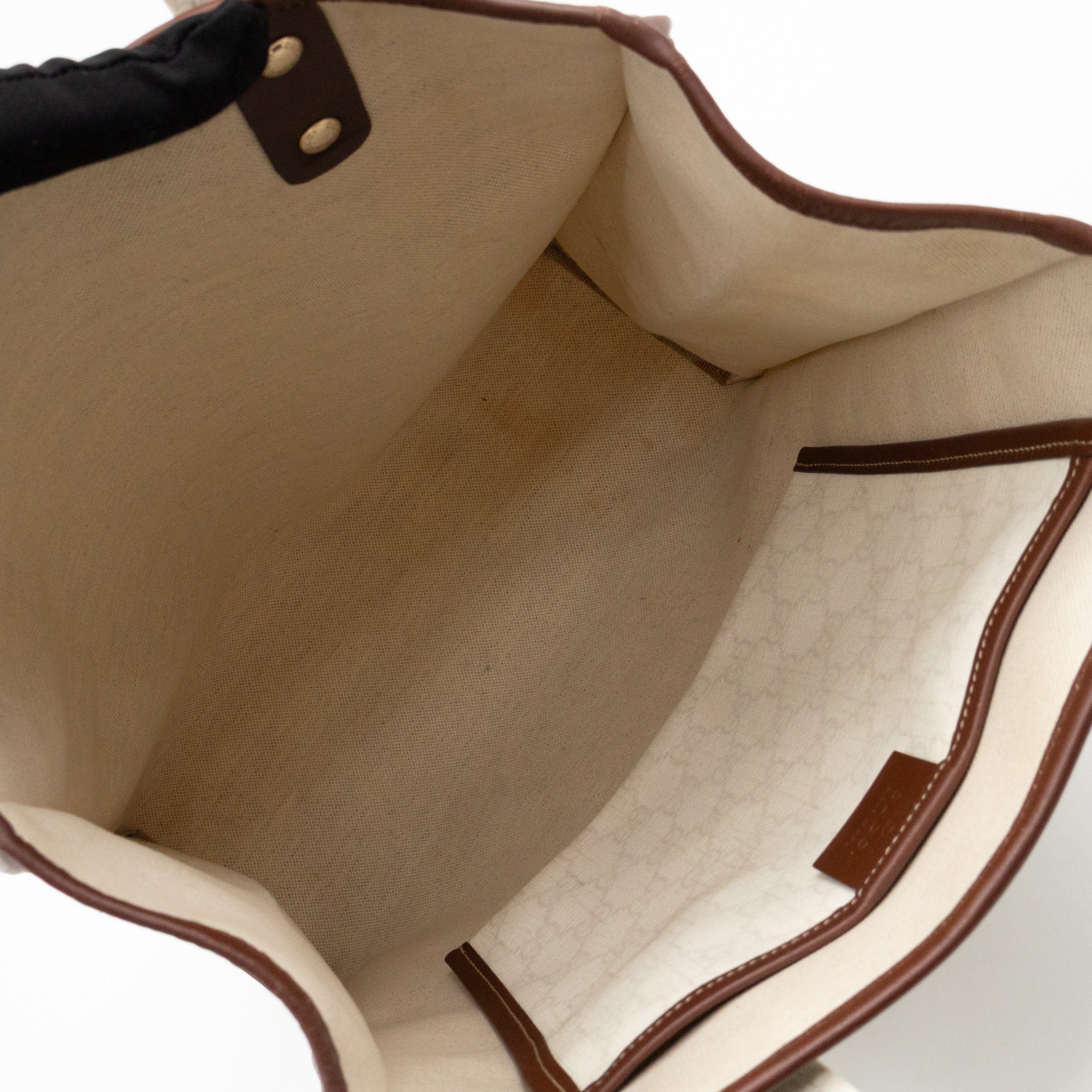 Web Loop Tote Medium White GG Supreme Canvas