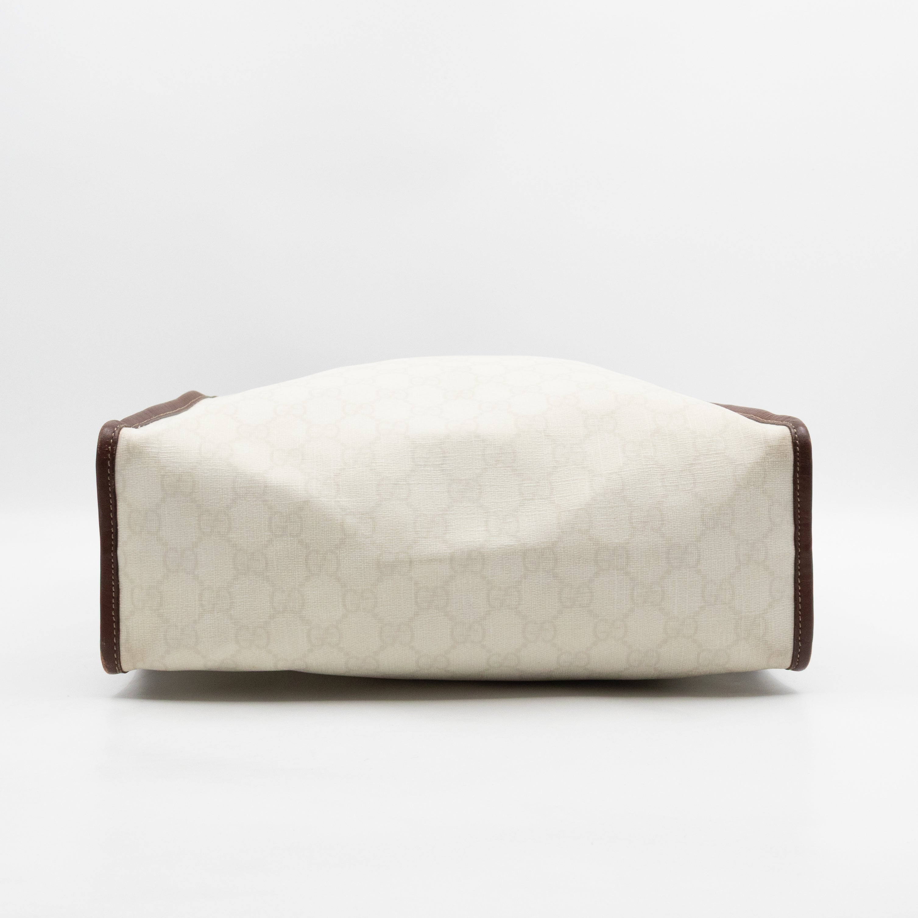 Web Loop Tote Medium White GG Supreme Canvas