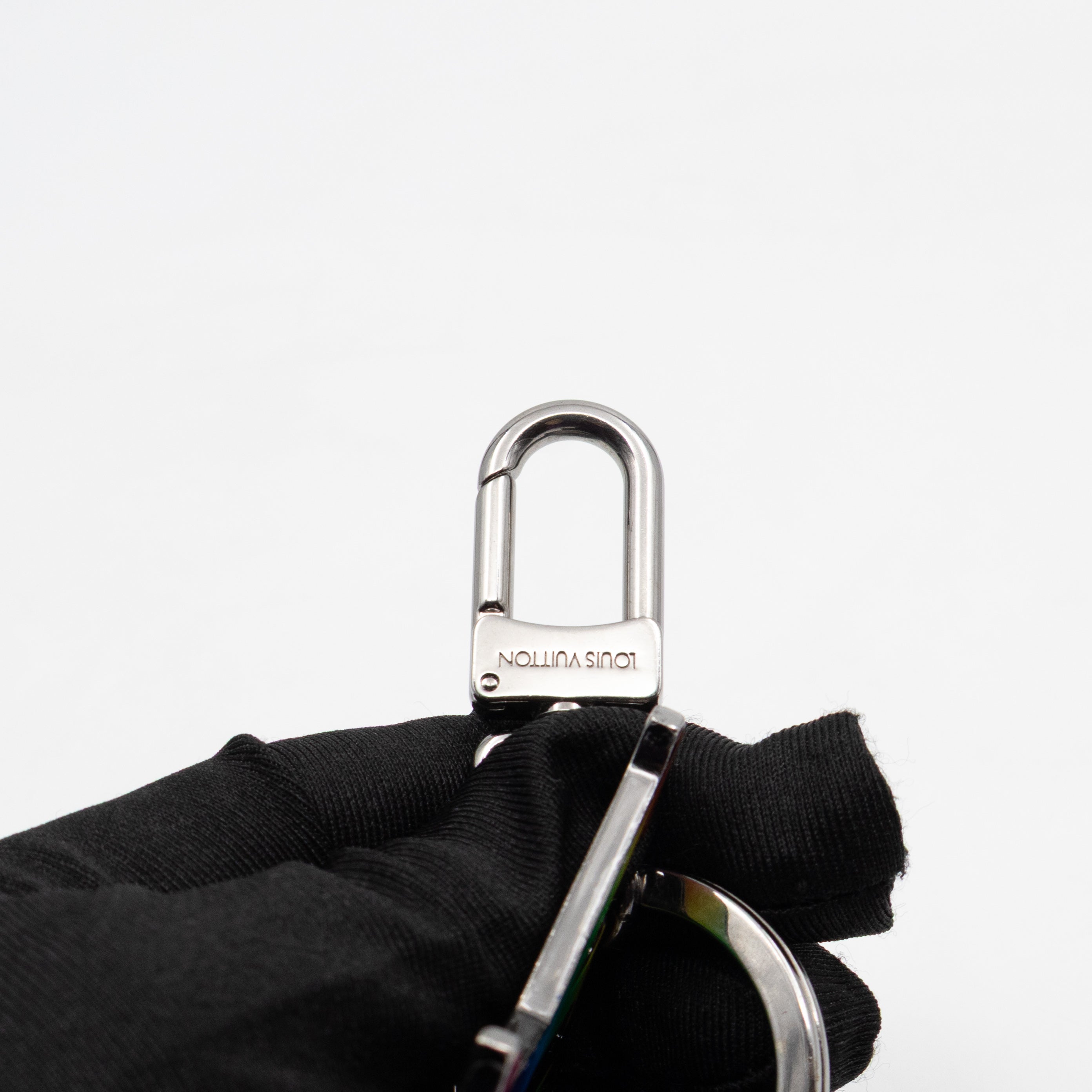 LV Initials Charm & Key Holder Rainbow