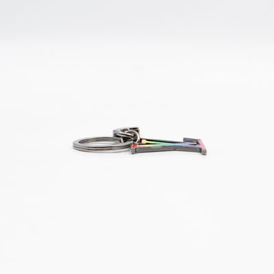 LV Initials Charm & Key Holder Rainbow