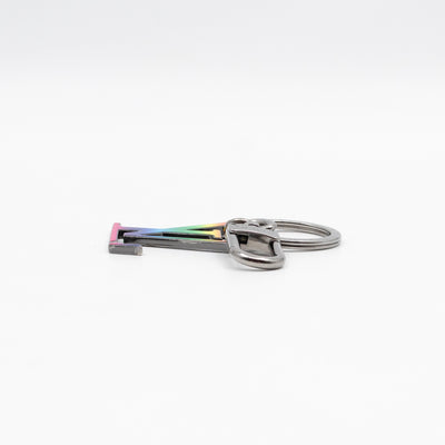 LV Initials Charm & Key Holder Rainbow