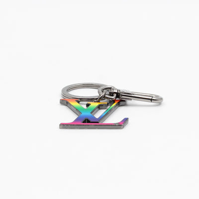 LV Initials Charm & Key Holder Rainbow