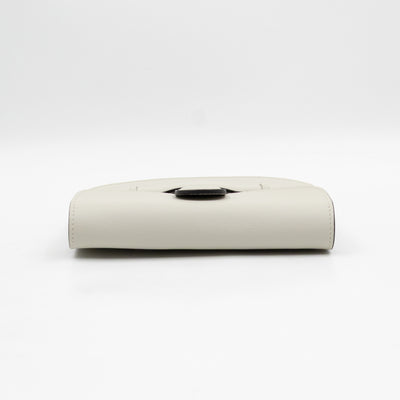 Symmetrical Mini Crossbody Bag White Leather