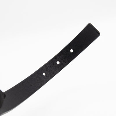 Initials 20 mm Belt Black Leather 85 cm