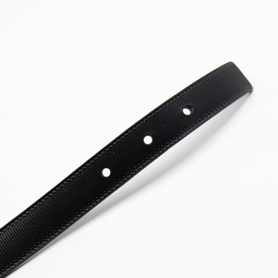 Initials 20 mm Belt Black Leather 85 cm