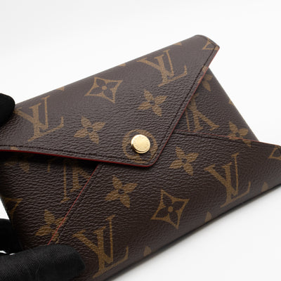 Kirigami Pochette Medium Monogram Red