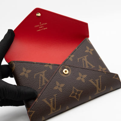 Kirigami Pochette Medium Monogram Red