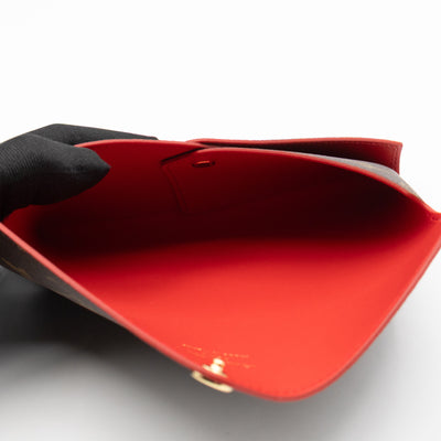 Kirigami Pochette Medium Monogram Red