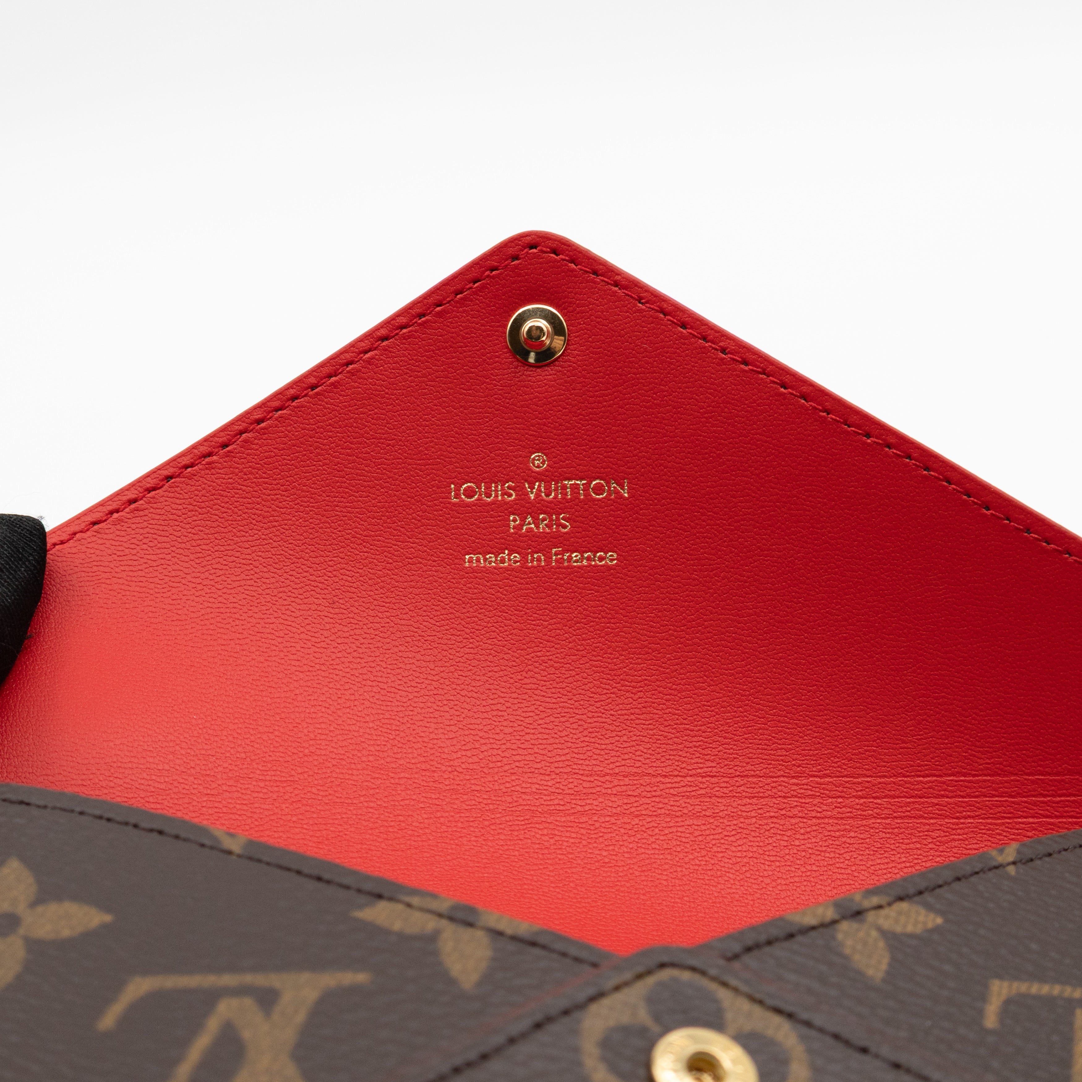 Kirigami Pochette Medium Monogram Red