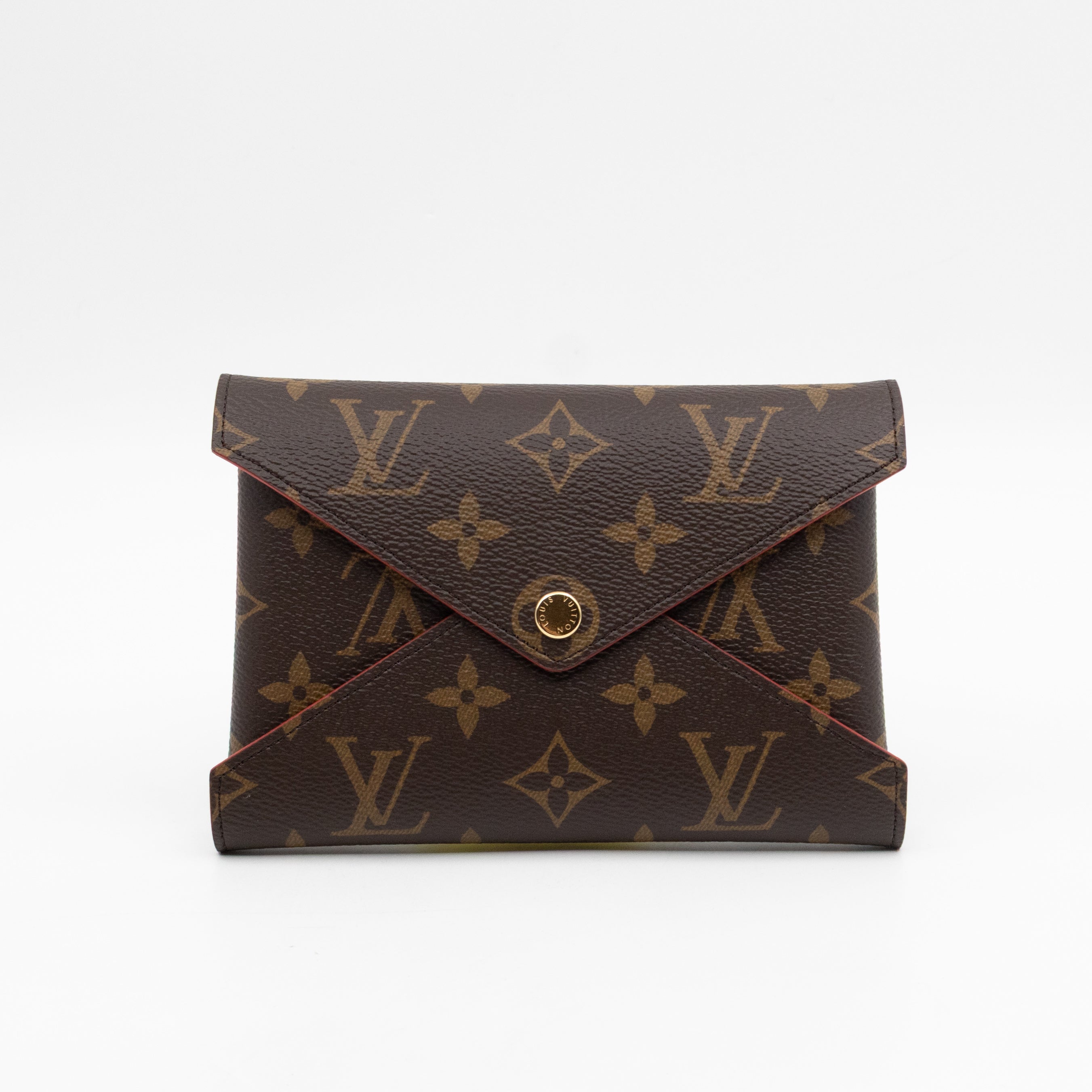 Kirigami Pochette Medium Monogram Red