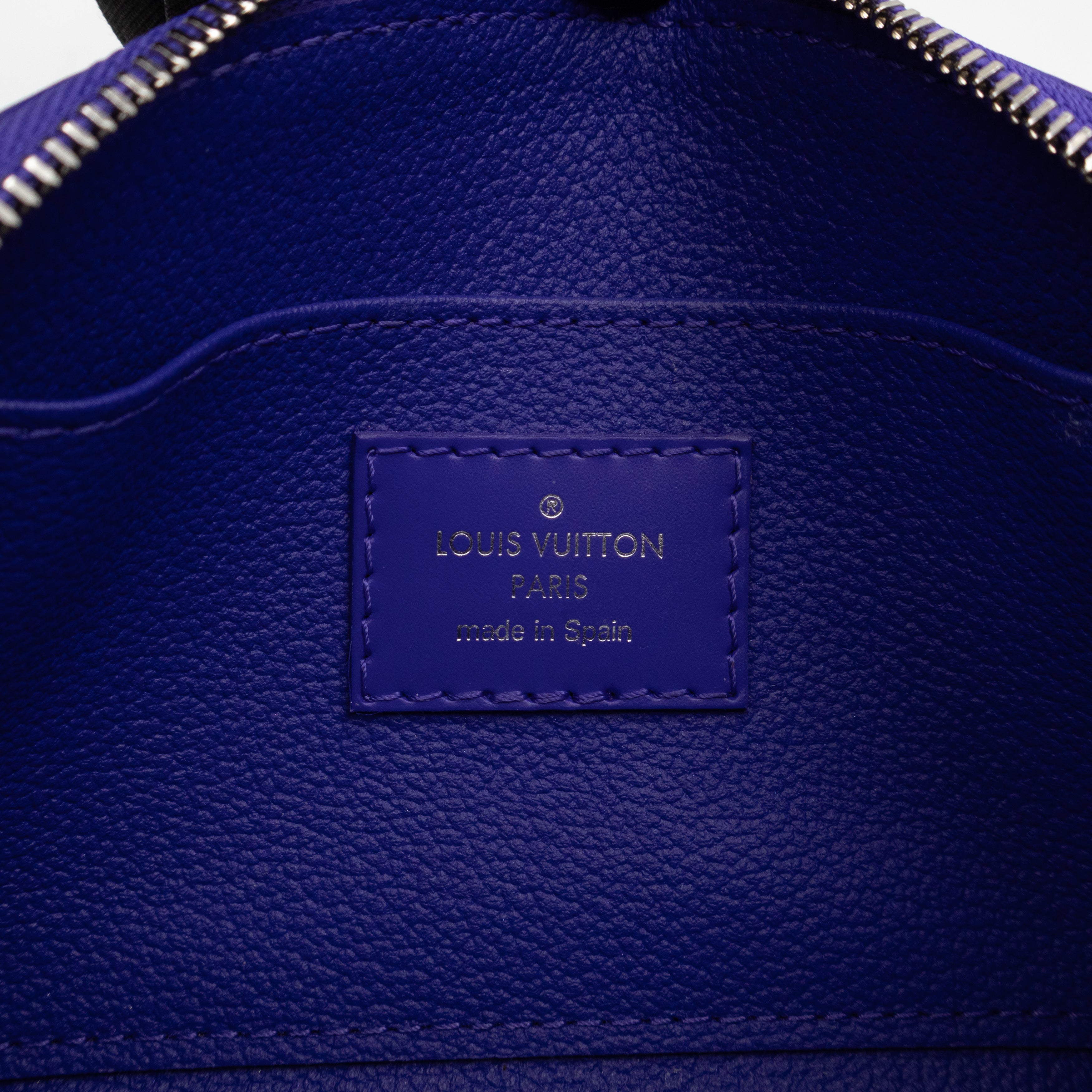 Cosmetic Pouch PM Purple Epi Leather