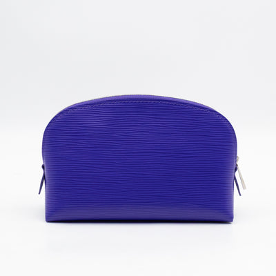 Cosmetic Pouch PM Purple Epi Leather